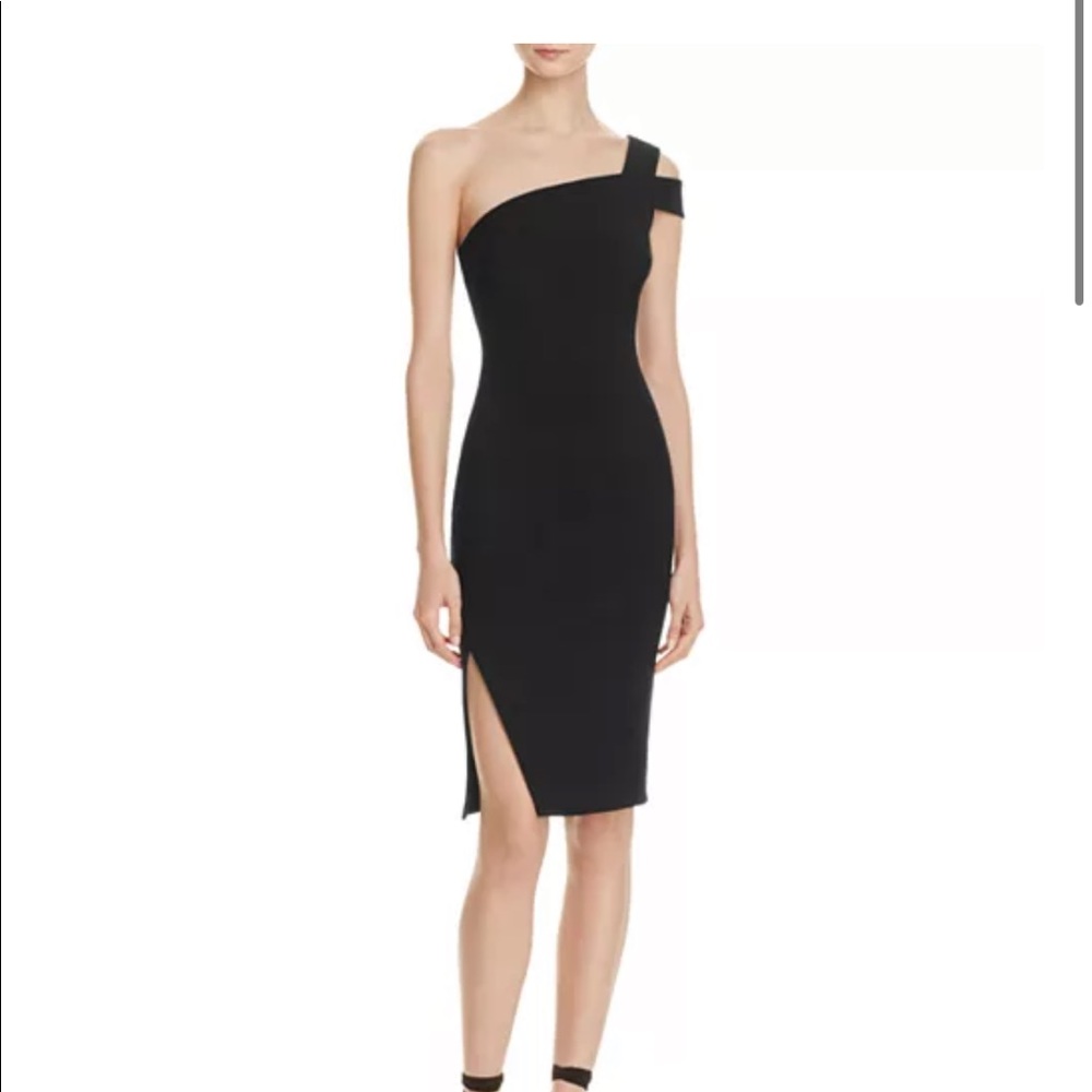 LIKELY Packard One-Shoulder Dress Black